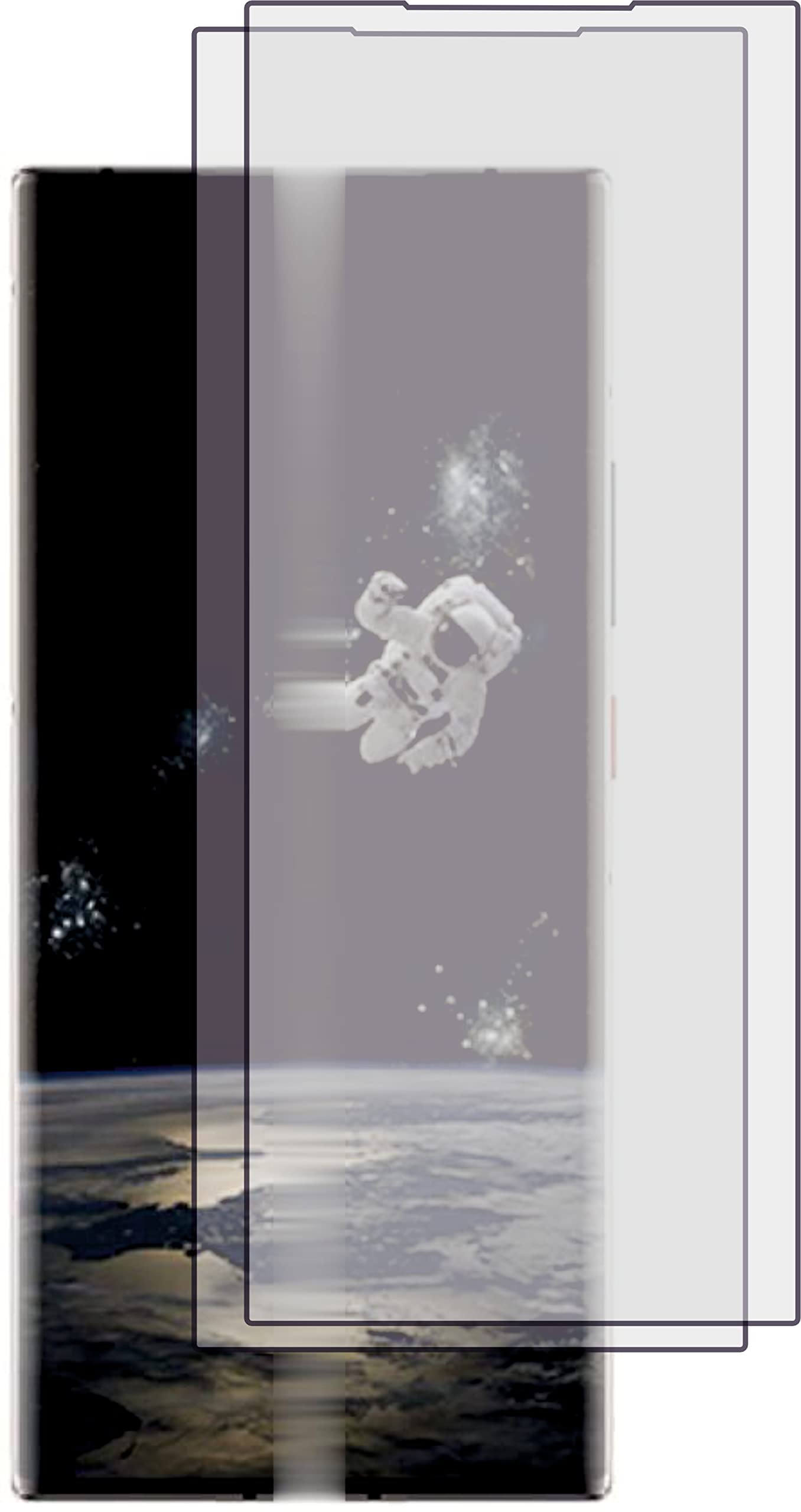 4ProTec 2x Screen Protector Films Clear for ZTE Axon 40 Ultra Taikonaut