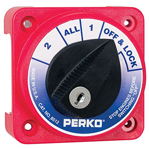 PERKO Compact Battery Switch W/Key LOK