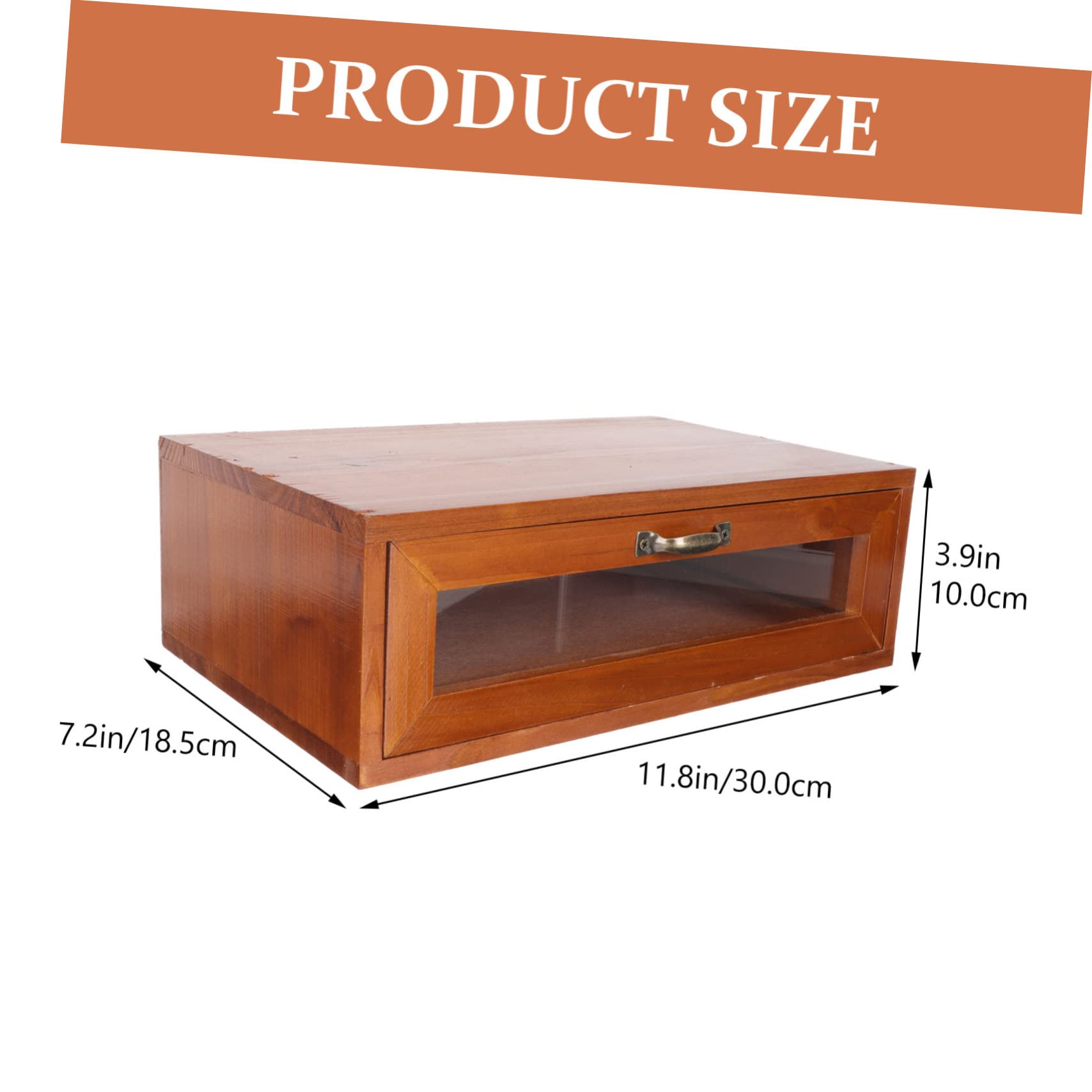 SHINEOFI Soporte Elevador para Monitor de Madera Cajón Retro
