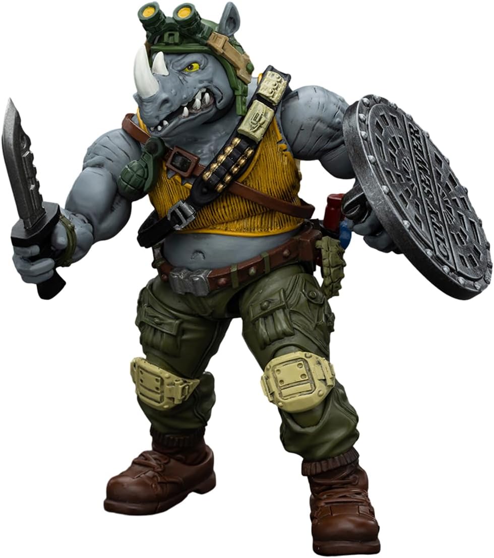 HiPlay JOYTOY TMNT Series, Rocksteady JT8469, 1/18 Scale Collectible Action Figure