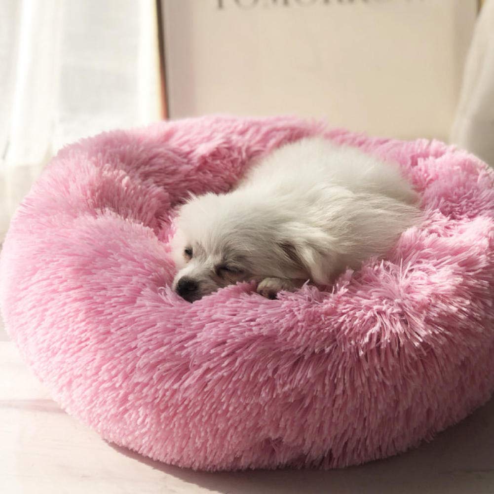 Donut Hundebett – Flauschiges Höhlenbett Mit Rutschfestem Boden Für Kleine Bis Große Hunde, Waschbar & Kuschelig