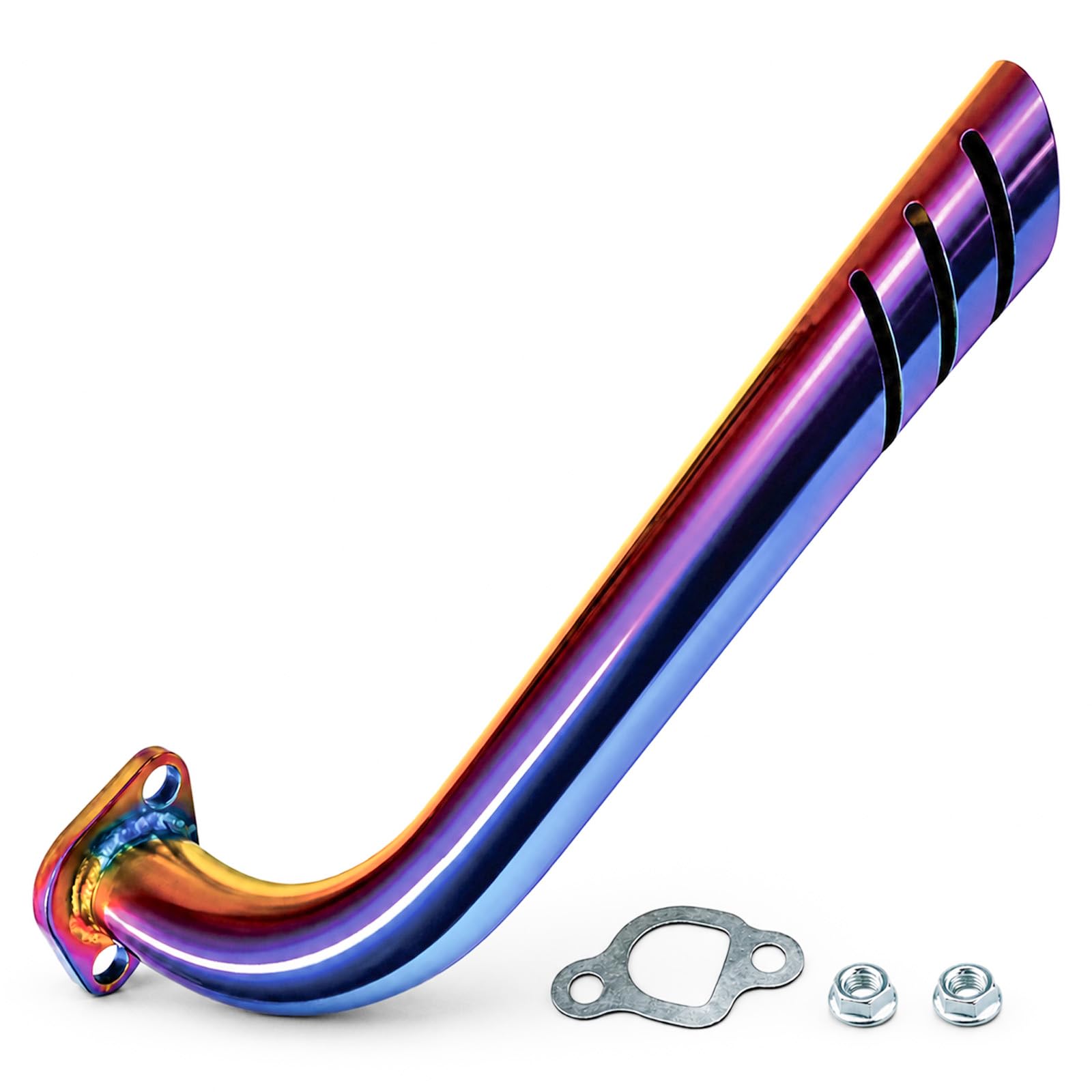 JMCHstore Mini Bike Header Pipe for Predator 212 Colorful