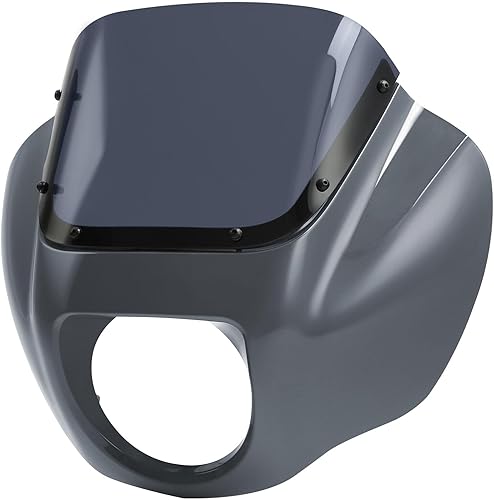 Miniatura 9 de TCMT Kit de montaje de soporte de parabrisas para carenado de un cuarto de faros para Harley Softail Low Rider FXLR 2018-2020 Street Bob FXBB