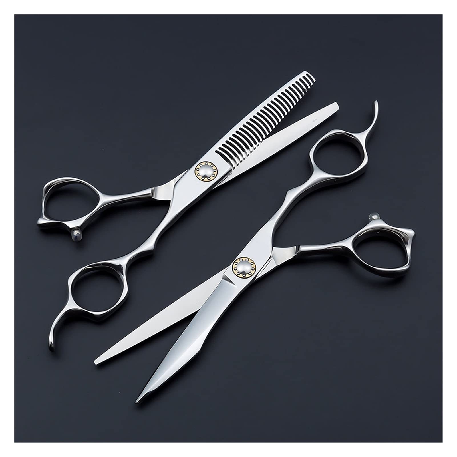 Tijeras de Corte de Pelo de 10 Pulgadas, Tijeras de Peluquero, Tijeras de peluquería, Tijeras de Corte de Pelo con Tornillo de rodamiento de Personalidad, Juego de Tijera(Tijeras de Corte)