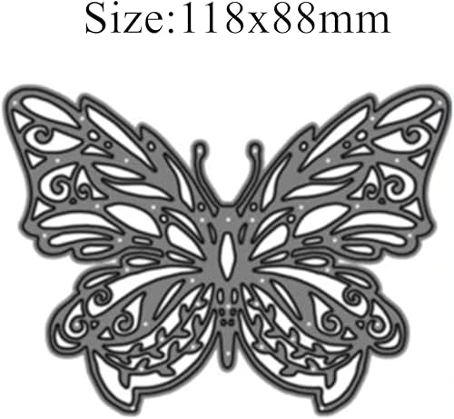 Miniatura 2 de 1 pieza de troqueles de metal de mariposa, troqueles de corte de mariposa de encaje, invitación de boda, manualidades, álbum de recortes, plantillas