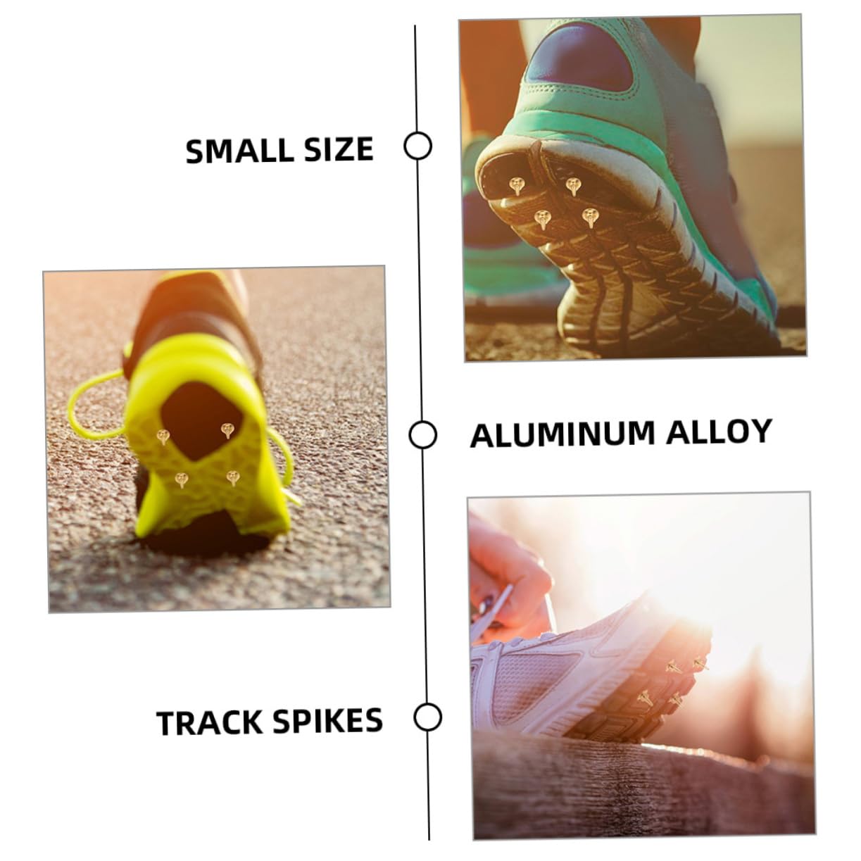 Toyvian Chiodi per Scarpe Punte per Scarpe Corsa Leggere E Resistenti per Allenamento E Competizioni su Compatibili