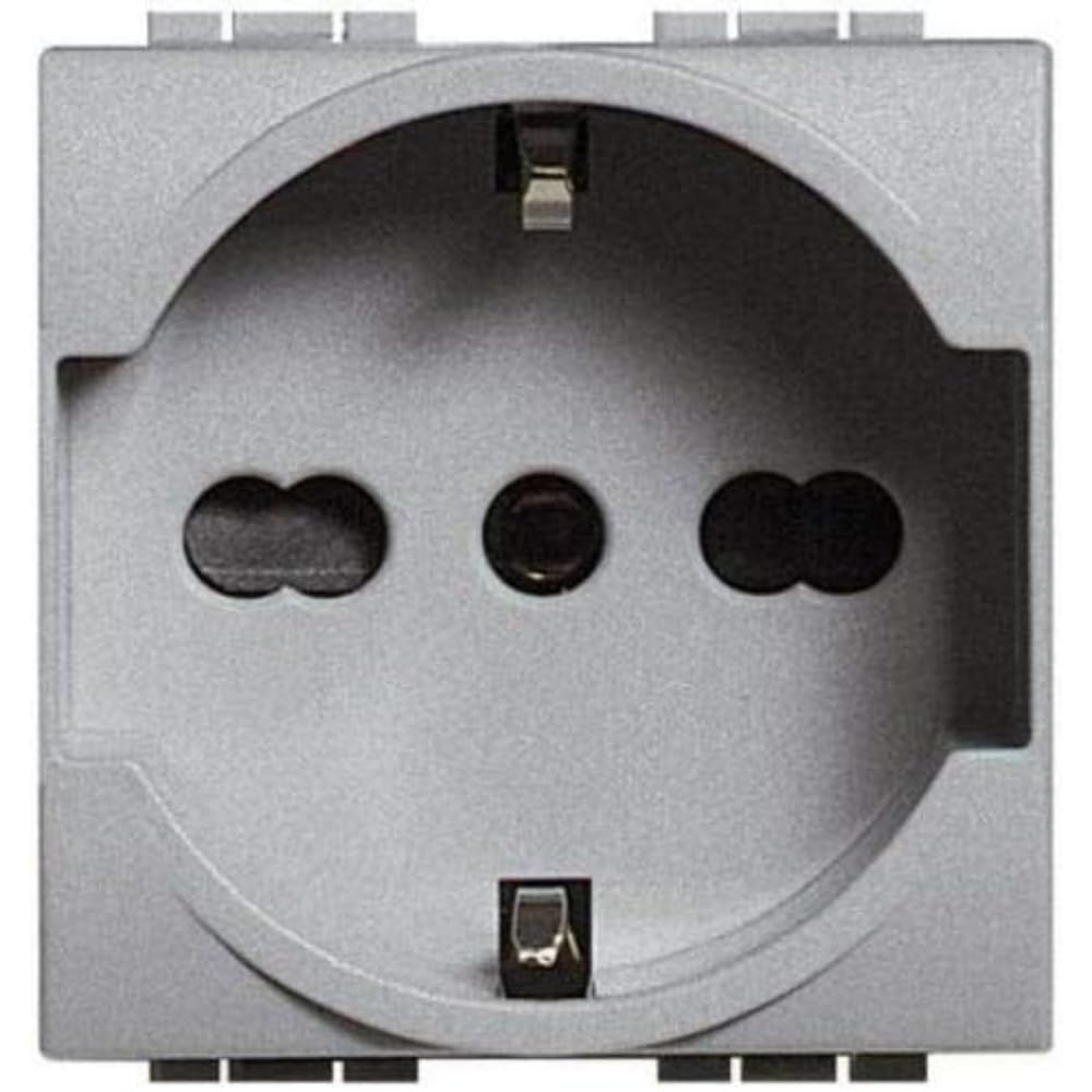 Bticino Livinglight 2 Pole Base + Ground 2 Tech Modules