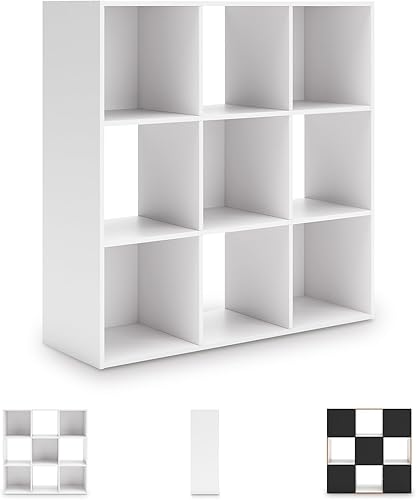 Miniatura 304 de Signature Design by Ashley Paxberry Coastal - Organizador de almacenamiento o librero moderno de 6 cubos, color blanqueado, diseño costero