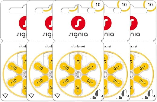 Signia Hearing Aid Batteries- Size 10- Pack of 30 Batteries- Hearstore.in