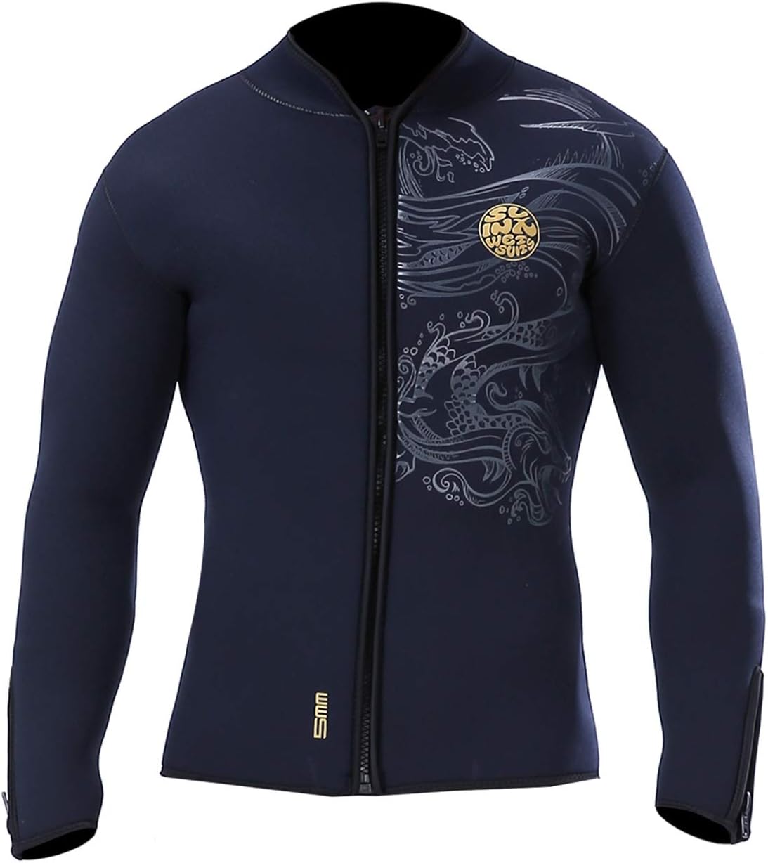 PAWHITS 5 mm Neoprene Thermal Jacket Long Sleeve Wetsuit Neoprene Diving Suit Men Women