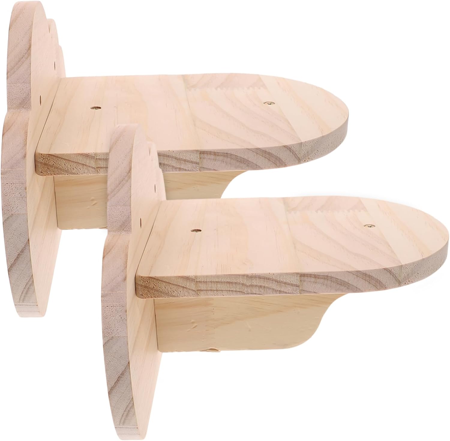 Milisten 2Pcs Cat Wall Shelves Climbing Steps Space Saving Cat Wall Furniture for Indoor Cats Stable Perches for Active Play and Relaxation