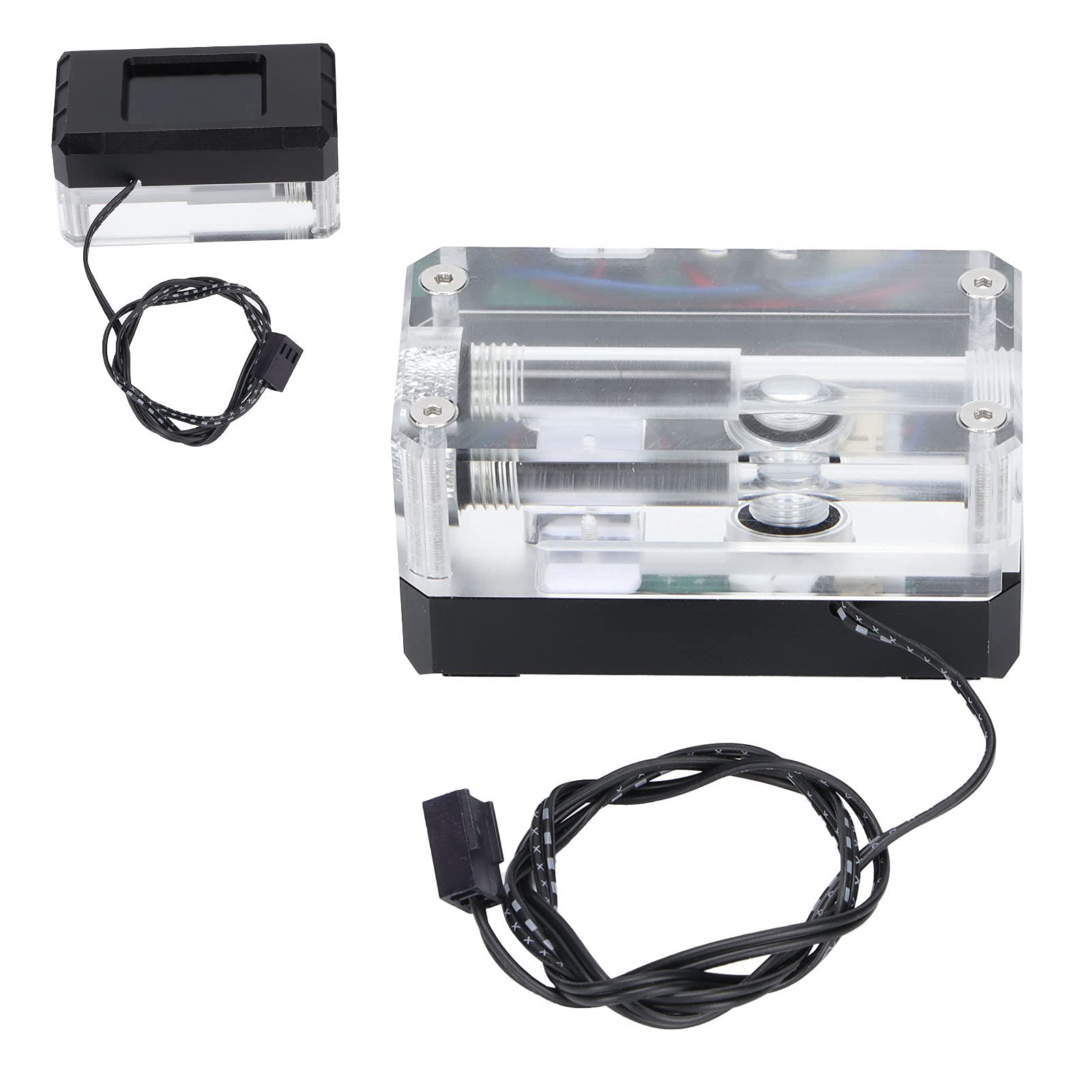 Termómetro de Agua Pantalla LED Duradera Indicador de Temperatura de CPU para Monitoreo de Velocidad de Computadora, Material Acrílico de Aleación de Aluminio