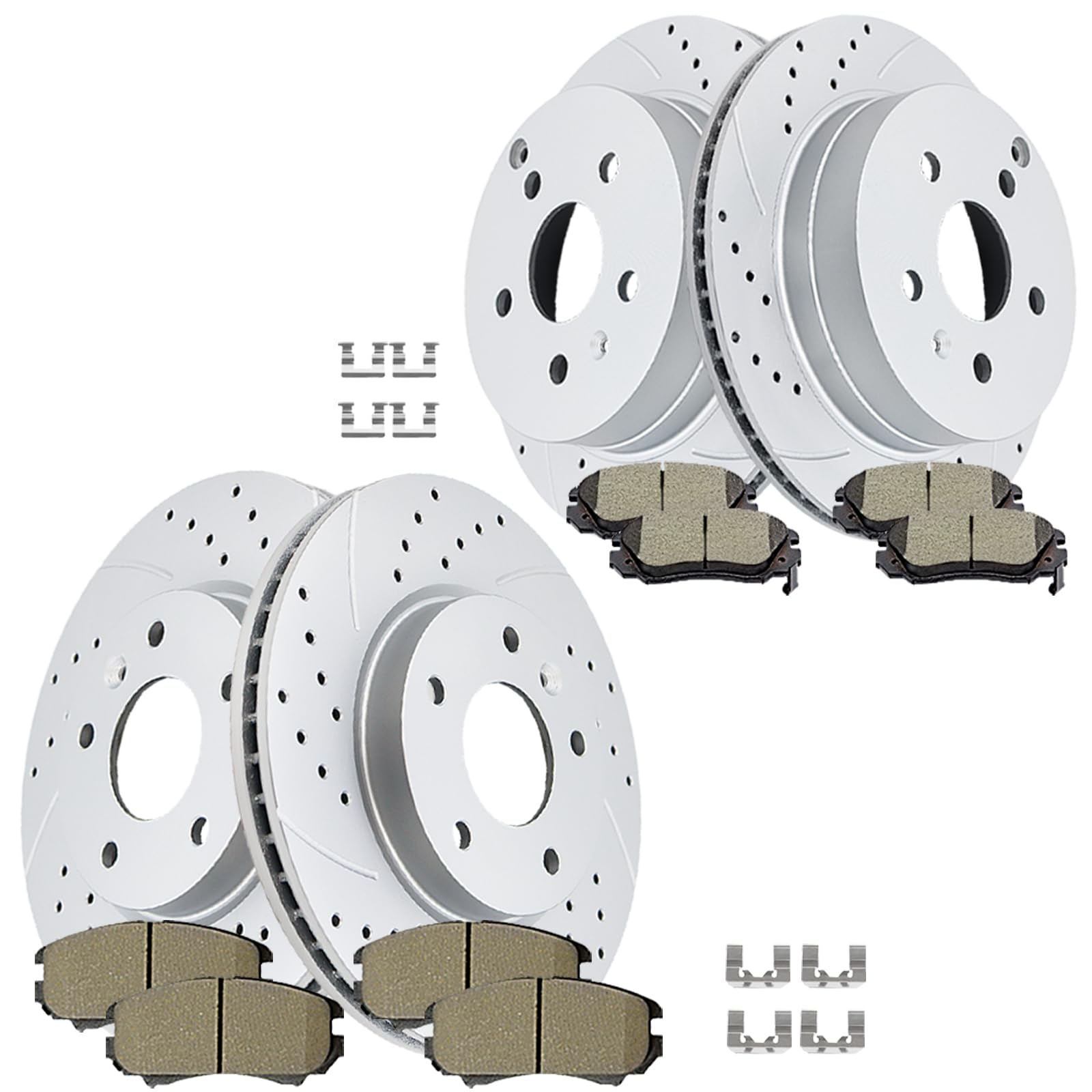 Acinoparts Front and Rear Brake Kit for GMC Terrain Chevy Equinox