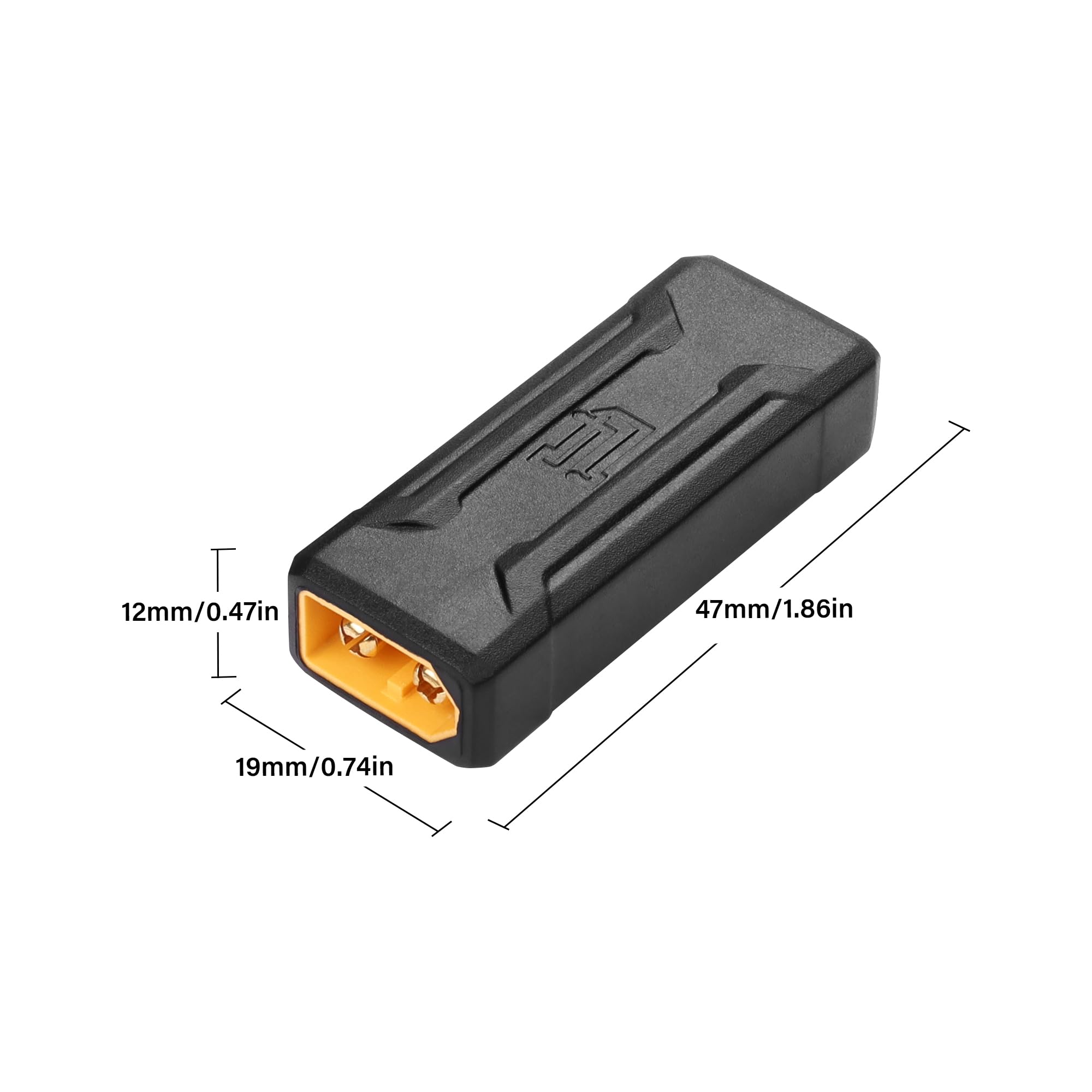 Câble XT60 à Bornes à Joint Torique - 1 Mètre - 12 AWG - Pour Drones, Voitures RC, Batteries LiPo