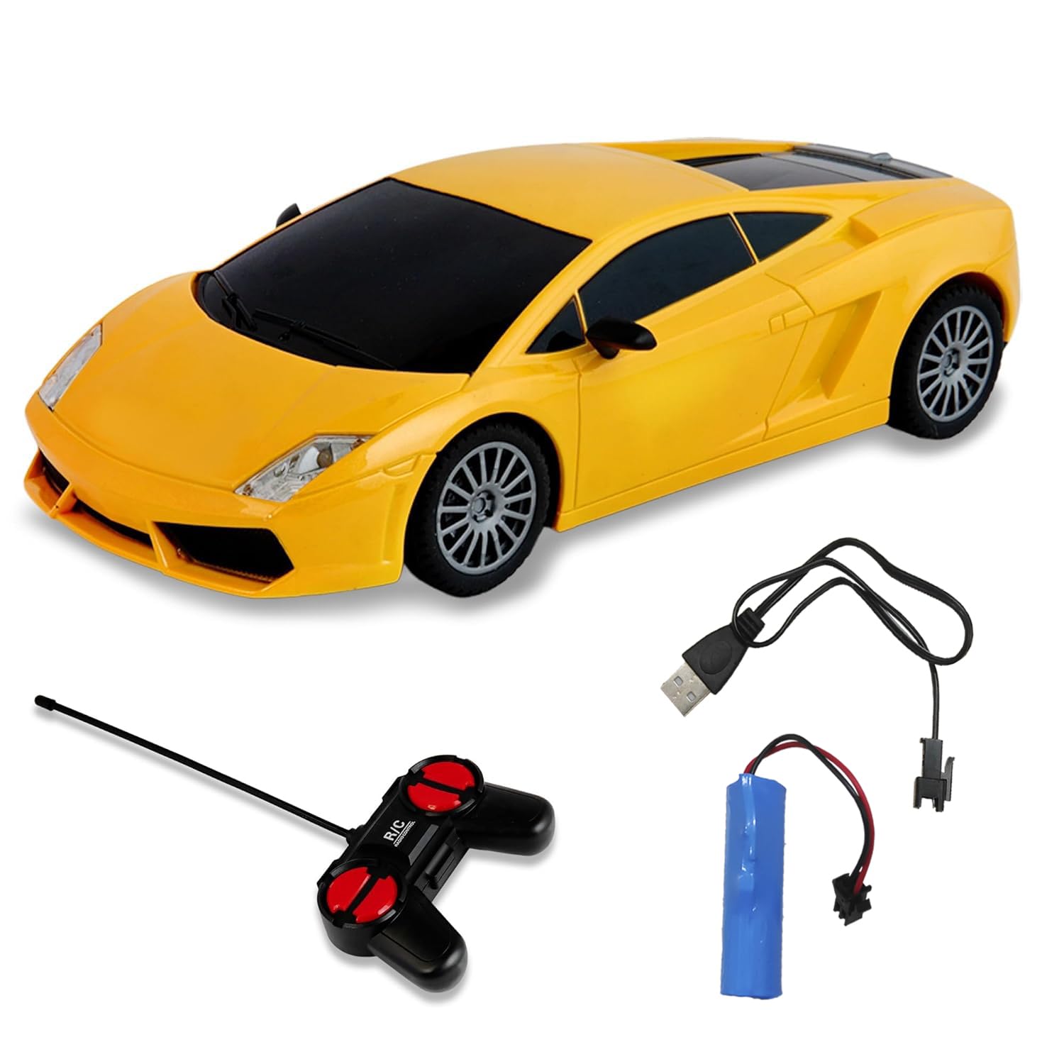 VGRASSP 1:24 Rechargeable Car Toy Super Racing Remote Control Glossy Exterior Smooth Flexible Wheels Equipped with Rechargeable Batteries(Included)- Multicolor (Design 1) (B0CLZS8GDF) Amazon Price History, Amazon Price Tracker