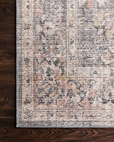Loloi Ii Skye Collection Sky-01 Grey / Apricot, Traditional 9'-0" X 12'-0" Area Rug #TOP5