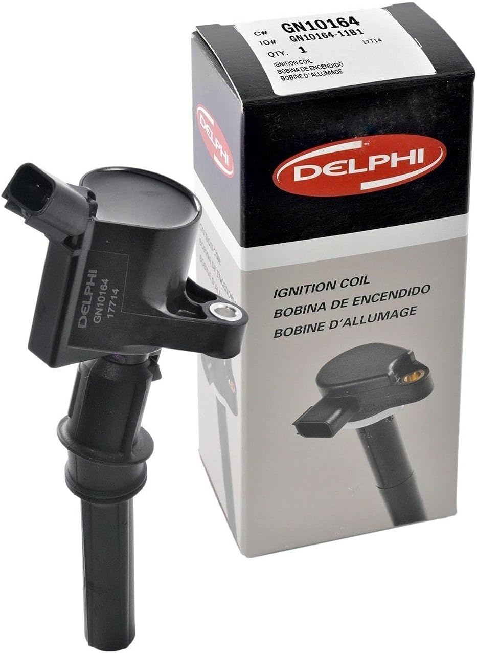 1 OEM GN10164 Ignition Coil + 1 OEM Platinum Spark Plug