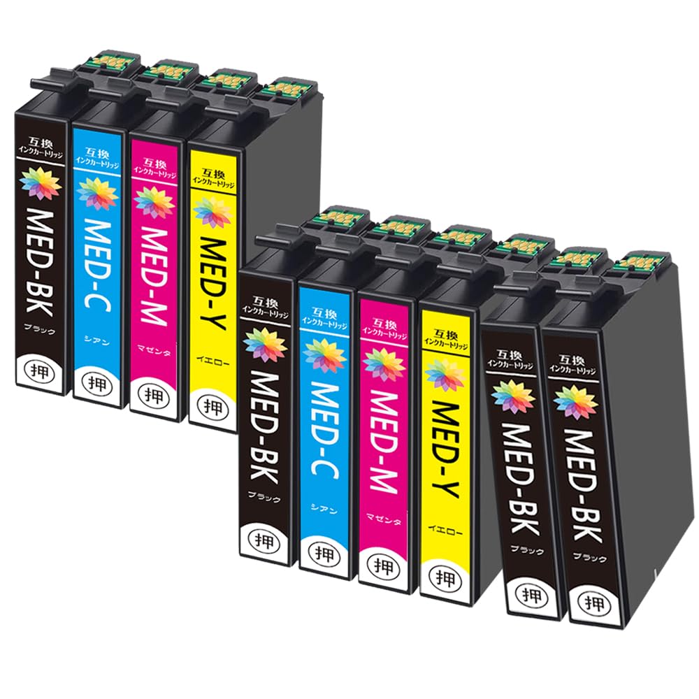 Amazon.co.jp: MED-4CL 互換インクカートリッジ エプソン用 MED インク
