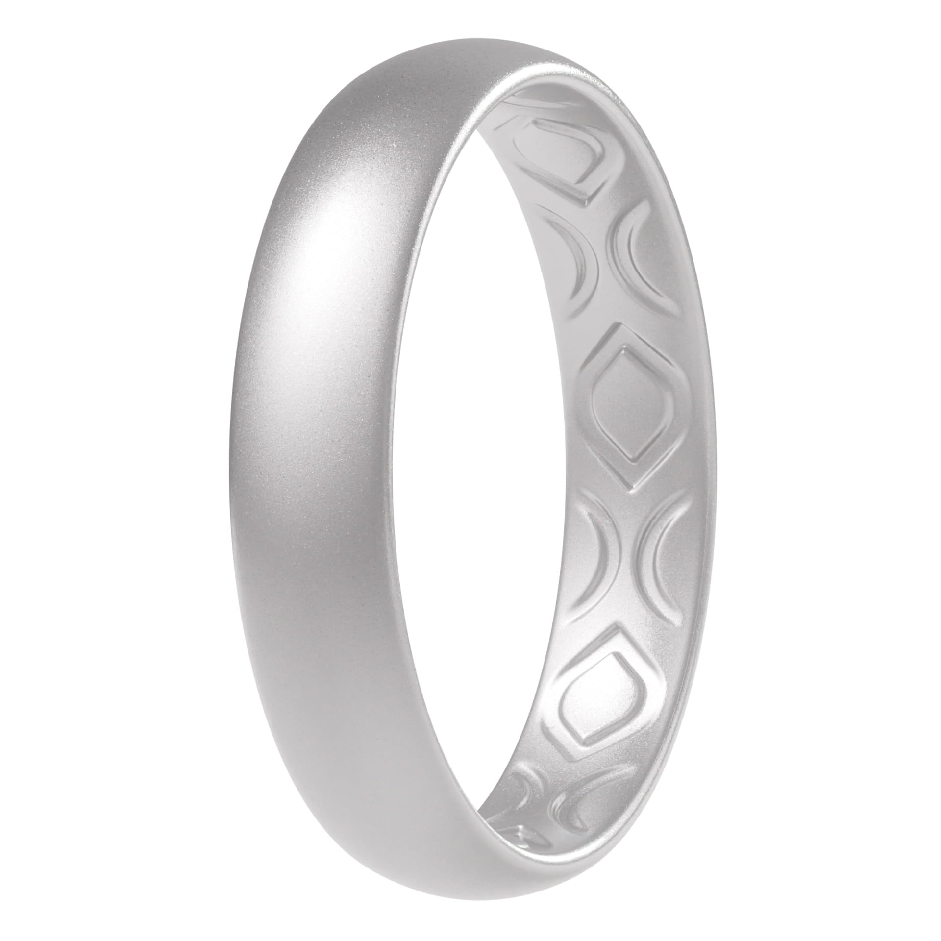 ThunderFit Women Breathable Silicone Bridal Rings Sets For Her, 4mm Wide