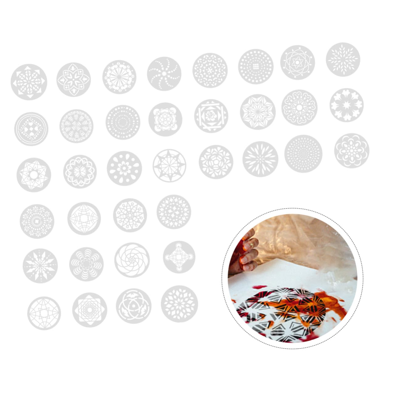 HOODANCOS 84stücke Teiliges Mandala Malerei Schablonen Aus Flexiblem Pet-material Wiederverwendbare Schablonen Für Kreative Und Möbelgestaltung Geeignet Für Verschiedene Oberflächen