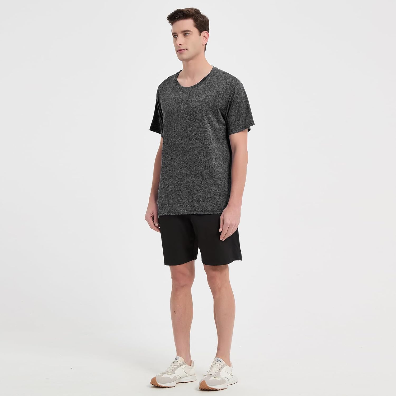 Phedrew 5-Pack Mens Active T-Shirts Quick Dry Athletic Shirts Short Sleeve Gym Shirts for Men - Image 6