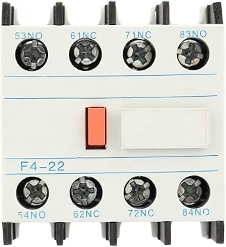 LADN22 AC Contactor Schakelaar F4-22 2Normal Open 2 Normal Close Auxiliary Contact Block 10A Auxiliary Schakelaar Fit for CJX2 AC Contactor
