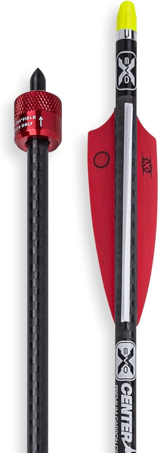 TenPoint Crossbow Discharge Arrow - Includes 20” Carbon Arrow with Alpha-Nock HP, HP Aluminum Bushing, Discharge Collar & Field Tip