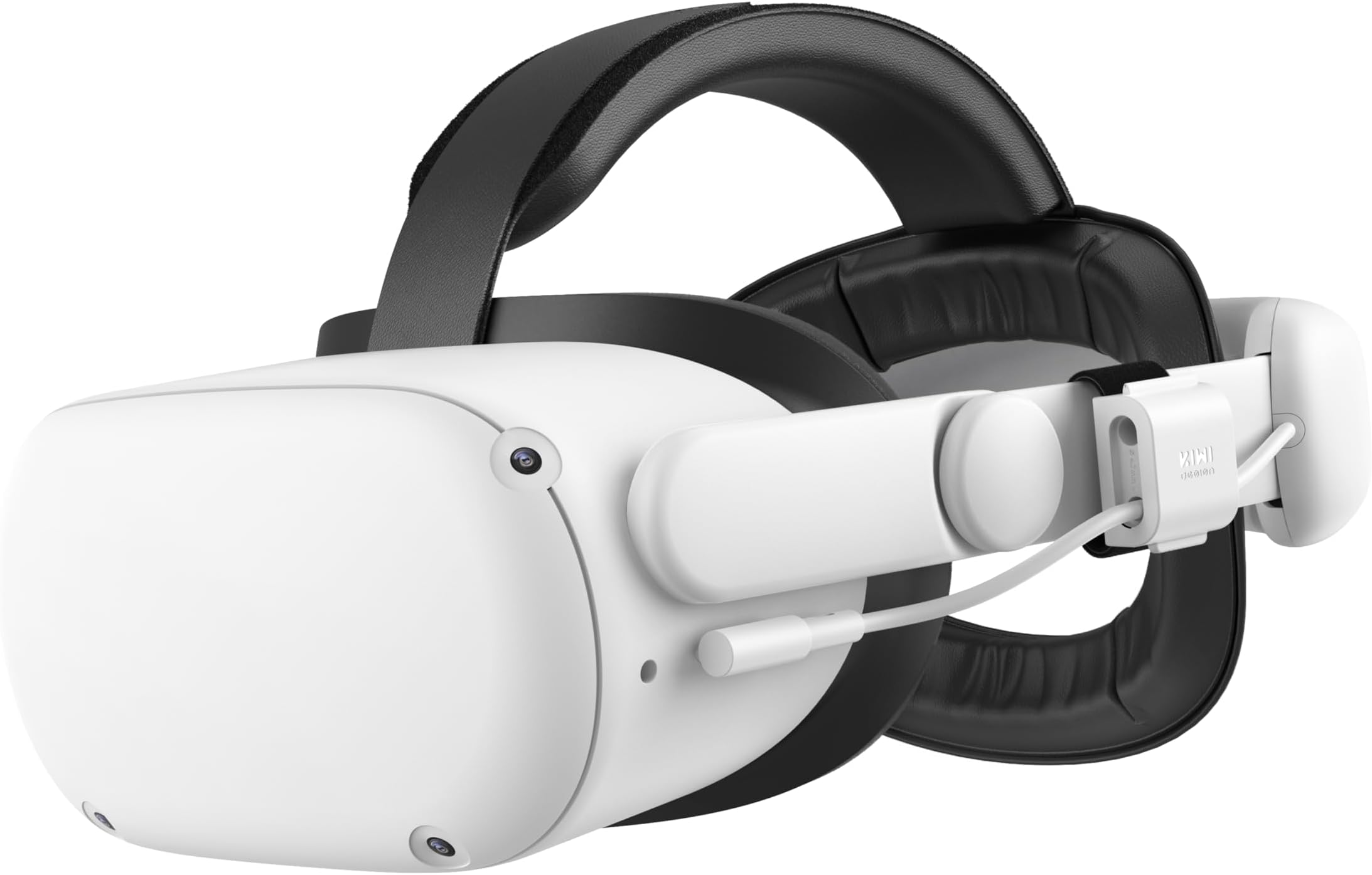 KIWI design Comfort Battery Head Strap 6400mAh Compatible with Quest 2 Accessories, Battery Pack Elite Strap Replacement for Enhanced Support