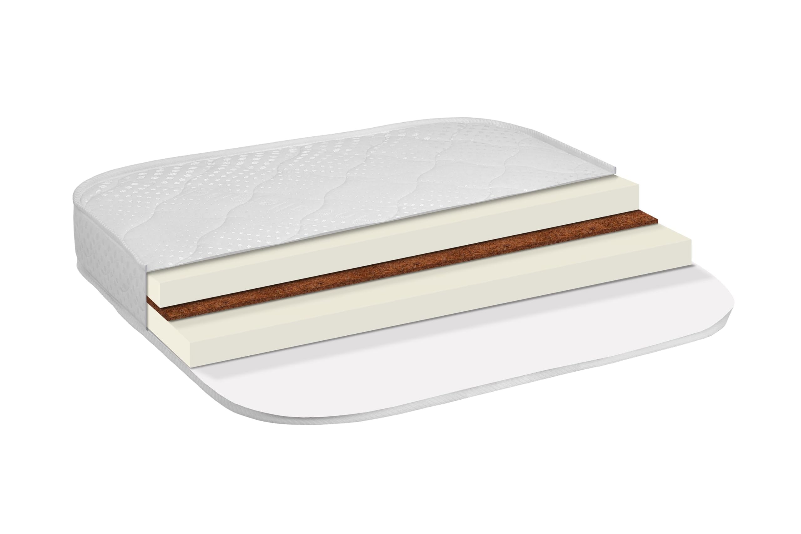 Materasso in cocco grande, per lettino grande Waldin OVAL 7in1, materasso per lettino per bambini