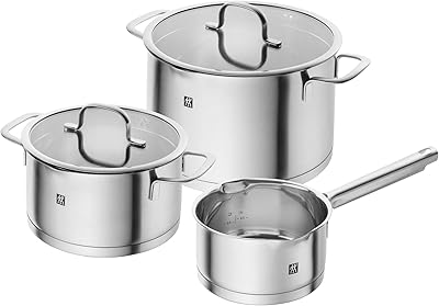 Zwilling TrueFlow — juego de 3 cacerolas con vertido