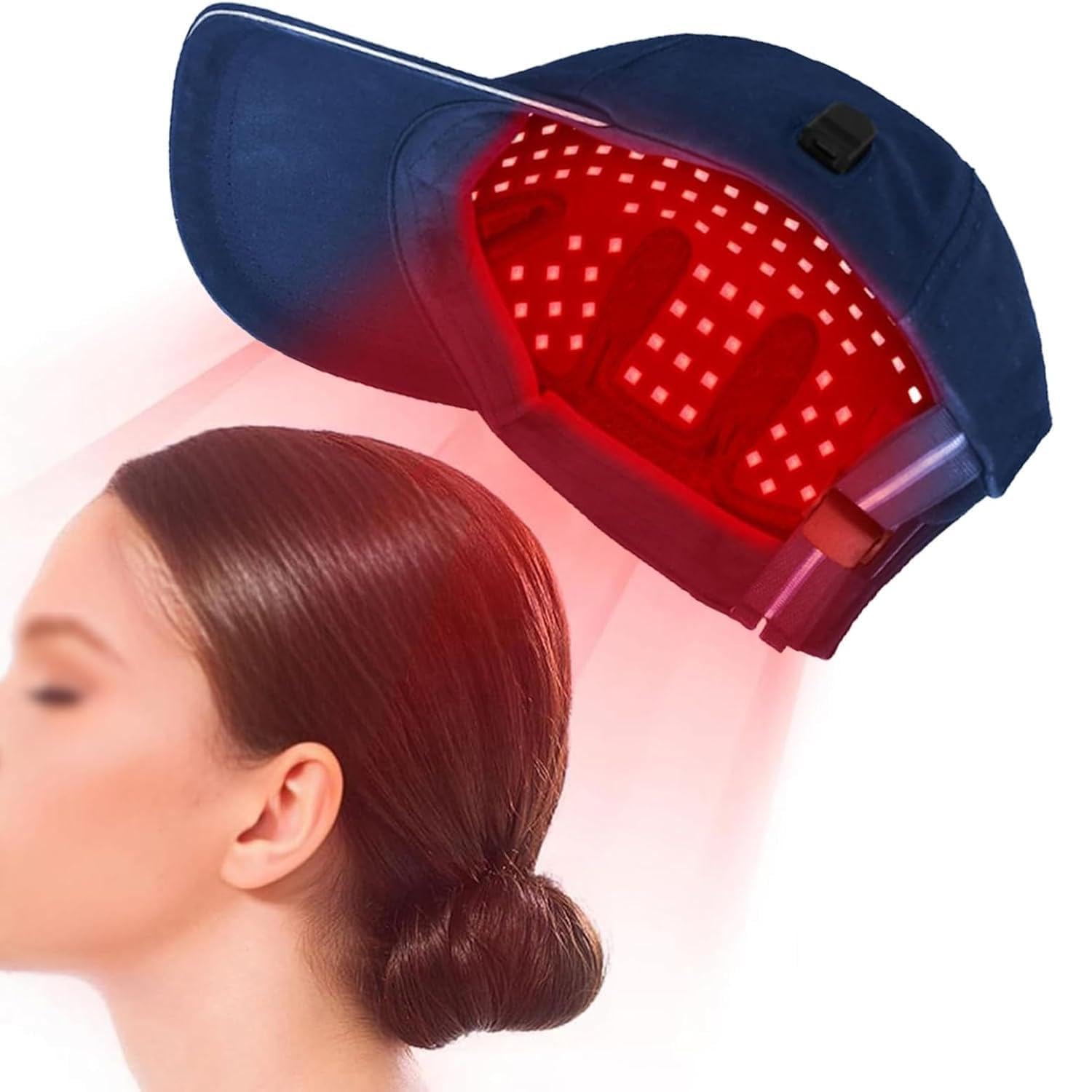 Casquette croissance cheveux lumière rouge 660nm 850nm minuterie