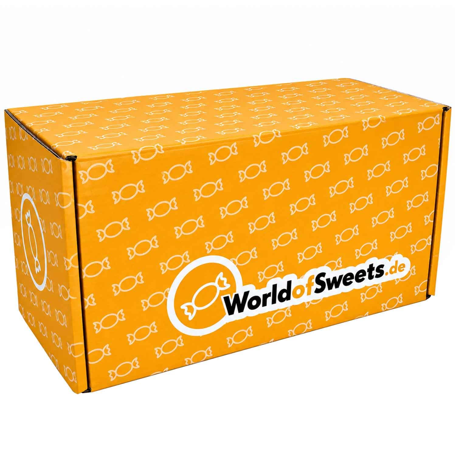 World of Sweets Protein-Box – Proteinreiche Snack-Mischung mit Riegeln, Chips, Cookies und Drinks – Fitness-Snacks zum Probieren und Genießen