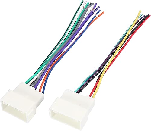 X AUTOHAUX 70-7304 Reproductor de CD estéreo para coche Juego de arnés de cableado Adaptador de radio de cable para Hyundai Elantra 2011-2018