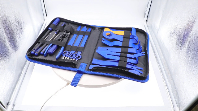 KAOLALI Kit 330 Pièces Outils De Démontage Garnitures Voiture - Rouge Avec Pinces Et Extracteurs