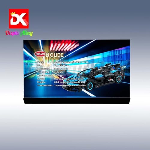 Miniatura 3 de Placa de exhibición acrílica para Lego Bugatti Bolide Agile Blue 42162 (juego de Lego no incluido)