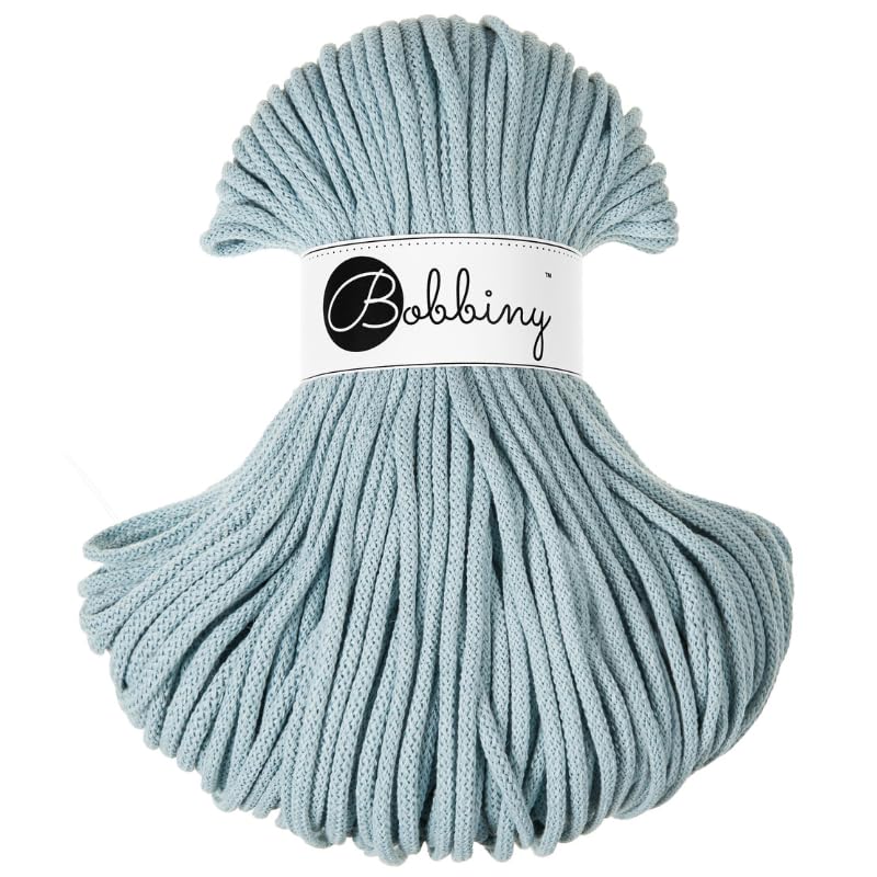 Bobbiny Premium 5mm Braided Macrame Cord (Misty) 100m — image 1