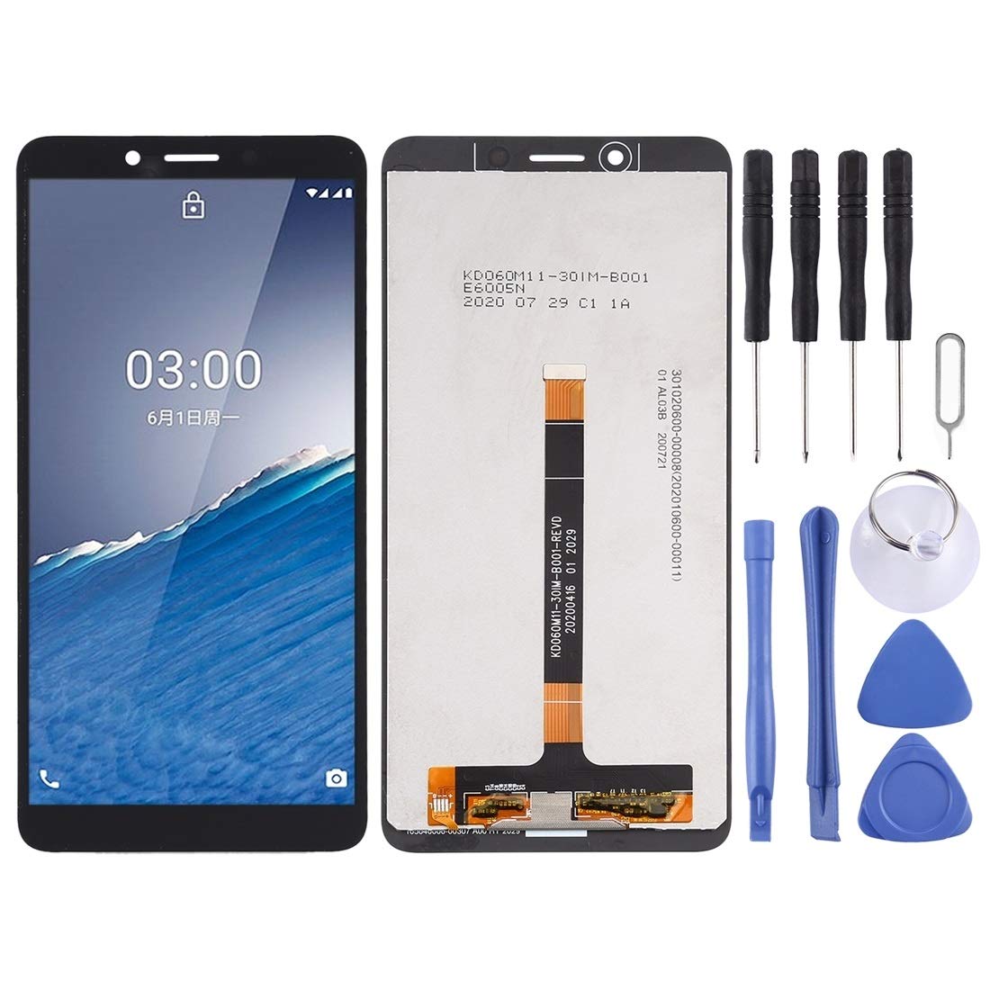 Écran tactile bloqué sur Nokia C3 : installez ce bloc LCD complet