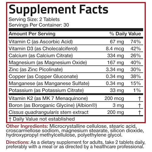 Bronson 1234-60 Bone Health & Strength Complex* High Potency Formula 200 Mcg Of Vitamin K2 As Mk7 thumb #5