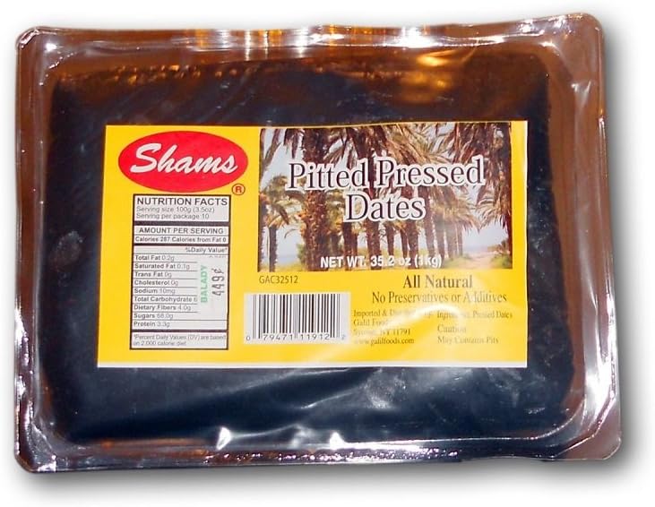 Shams Pitted Pressed Dates (2.2 Lb)