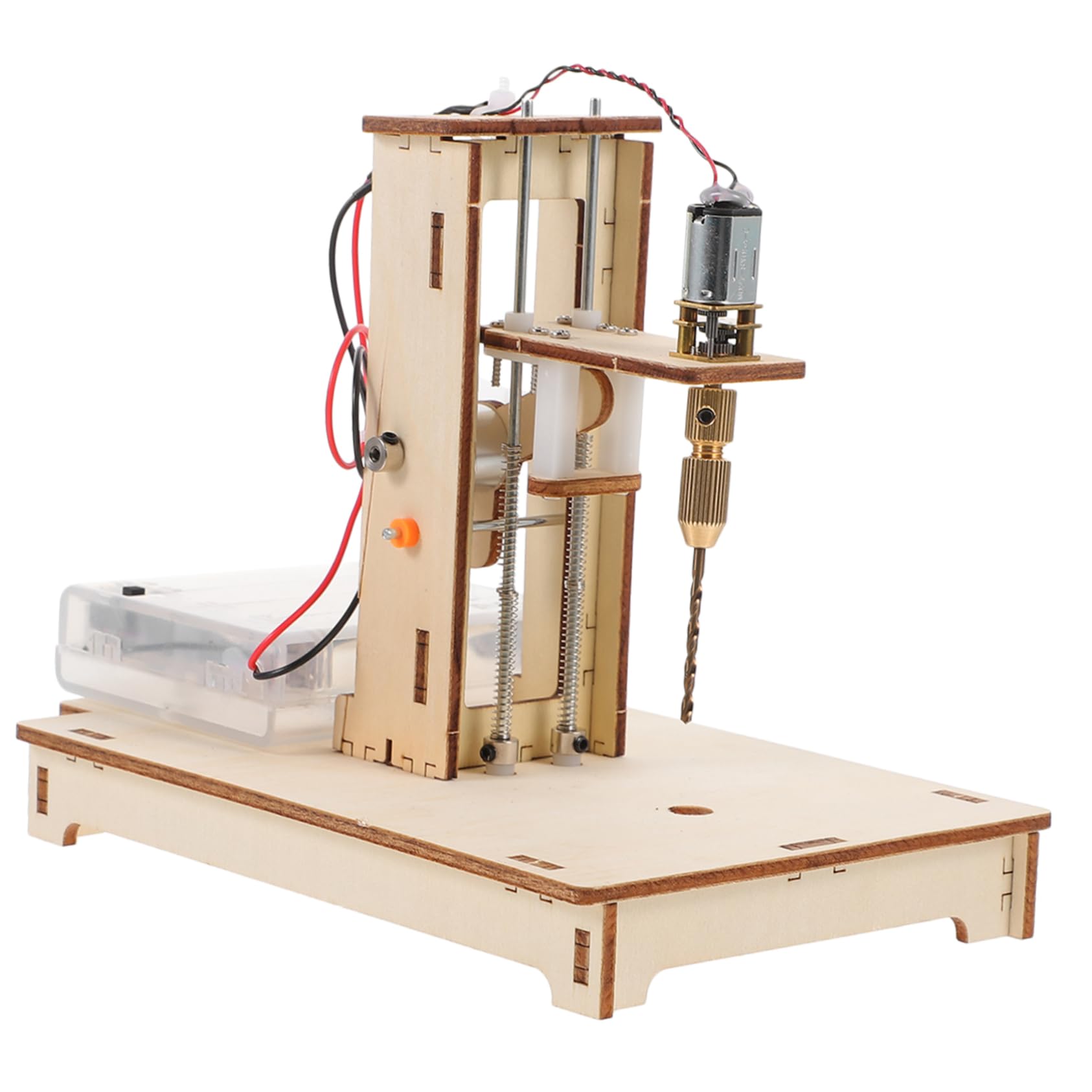 WOONEKY 1 Set DIY Mini Bench Drill Crafts Drill Press Desktop Drilling Machine Mini Desk Bench Drill Desk Bench Drill DIY Science Desk Bench Drill Mini DIY Bench Drill Automatic Wood Tool