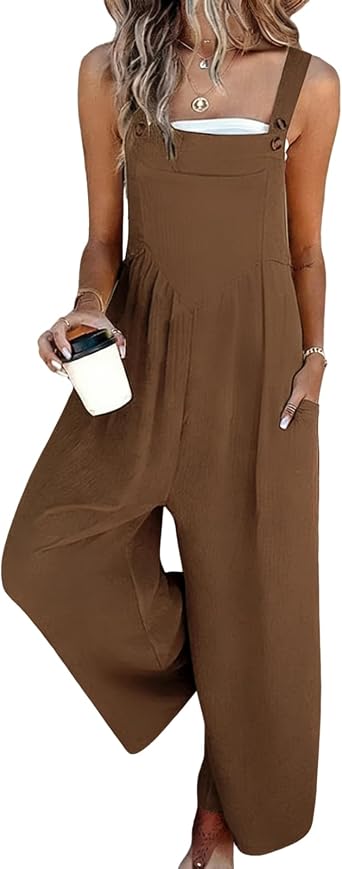 Womens Jumpsuits 2026 Summer Dressy Casual Overalls Wide Leg Rompers