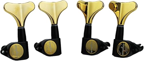 Miniatura 28 de Guyker Afinadores de bajo de guitarra (4 para la derecha) – Cabezal de afinación sellado, clavijas de afinación selladas, repuesto de cabezal