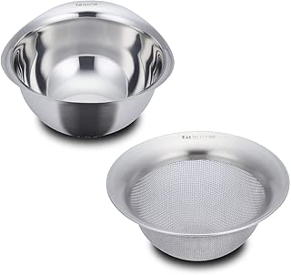 貝印 SELECT100 ボウル & ざる 13cm 2個 セット メッシュ 小 中 大 ステンレス製 (18-8 ステンレススチール) 重ね収納 一体化タイプ [ DF5003 / DF5007 ]
