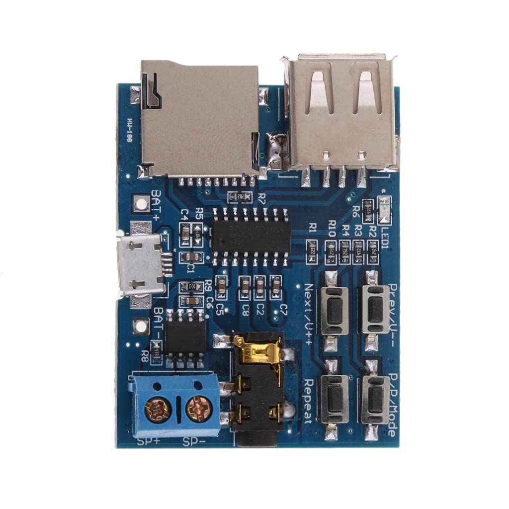 ATORSE Mp3 Lossless Decoders Decoding Power Amplifier Mp3 Player Audio Module Mp3 Decoder Board Support Tf Card UsbCollectibles