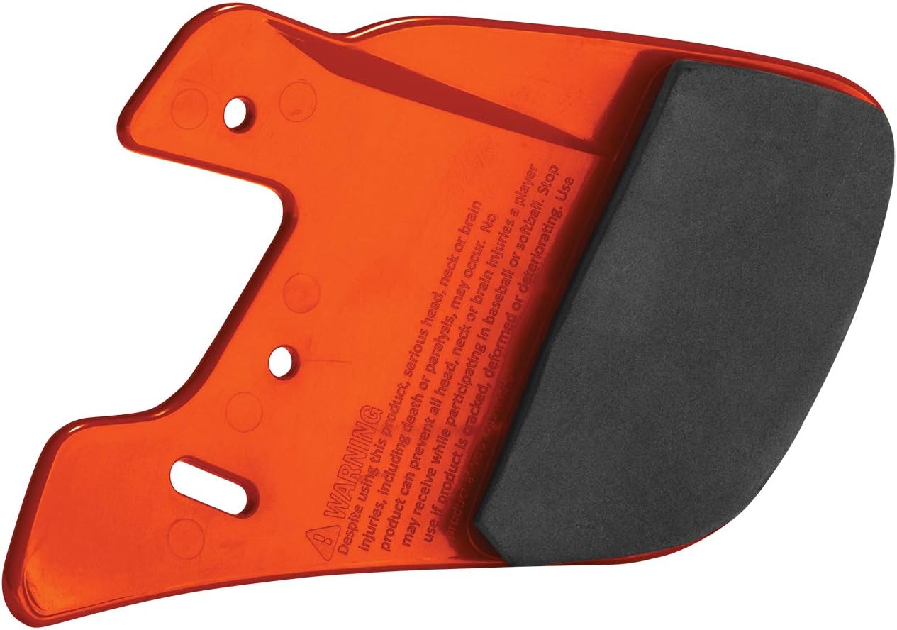 EASTON EXTENDED JAW GUARD, Right-Handed Batter, Orange : Sports & Outdoors