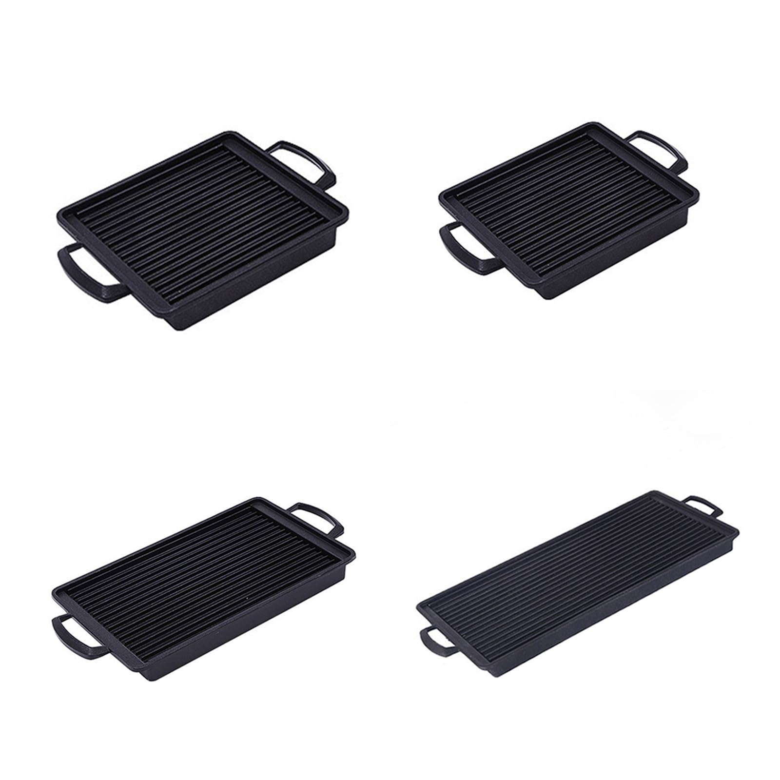 Piastra per barbecue portatile antiaderente in alluminio, facile da pulire, per barbecue, campeggio, cucina e preparazione del cibo, ideale per gli appassionati di attività all'aperto
