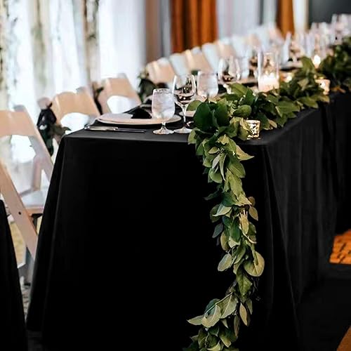 Miniatura 41 de Paquete de 4 manteles redondos blancos de 120 pulgadas – Mantel circular de poliéster para mesa redonda, resistente a las manchas y a las arrugas