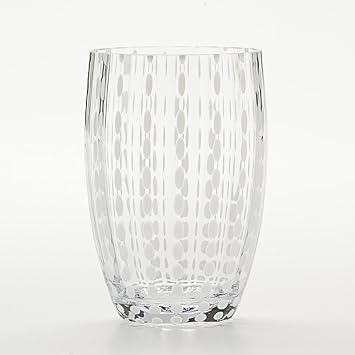 Zafferano Perle Tumbler, Glass, 11oz, Set of 2, Transparent