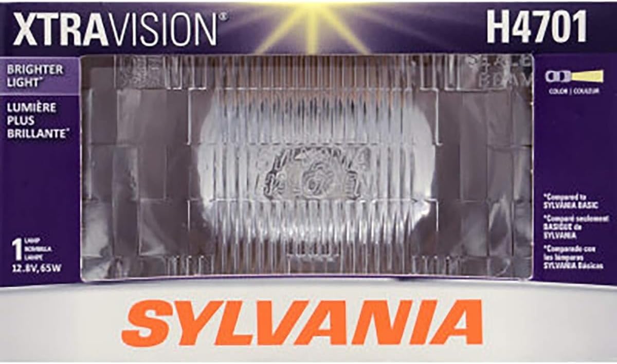SYLVANIA - H4701 XtraVision Sealed Beam Headlight - Halogen Headlight Replacement Delivers More Downroad Visibility (Contains 1 Bulb)