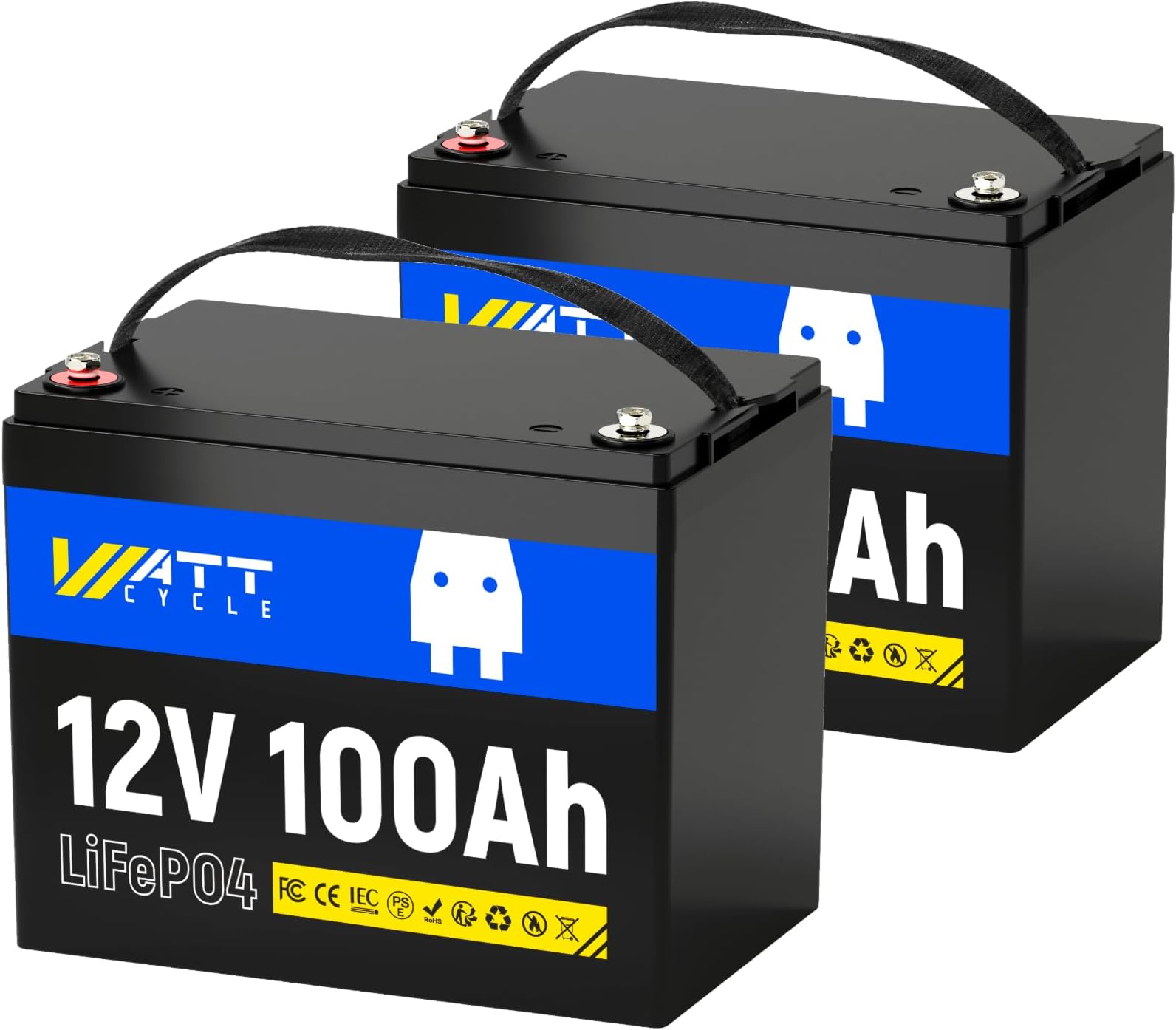 24V 100Ah LiFePO4 Lithium Battery Bluetooth Rechargeable Battery 50A BMS - View #2